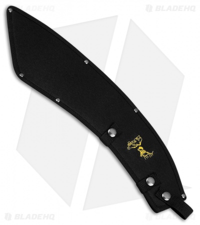 Elk Ridge Curve Machete Fixed Blade Knife Black Rubberized (15.25" Black) ER-280