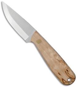 Brisa (EnZo) Knives Necker 70 Fixed Blade Knife Curly Birch (2.5" Satin)