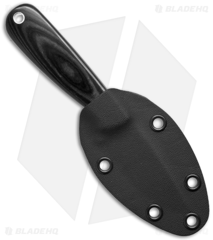 Brisa (EnZo) Knives Necker 70 Fixed Blade Knife Black Micarta (2.5" Satin)