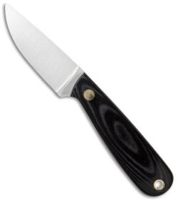 Brisa (EnZo) Knives Necker 70 Fixed Blade Knife Black Micarta (2.5" Satin)