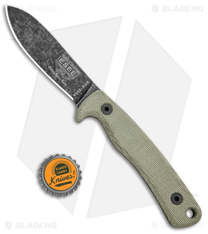ESEE Ashley Game Knife Micarta (3.5" Black) ESEE-AGK