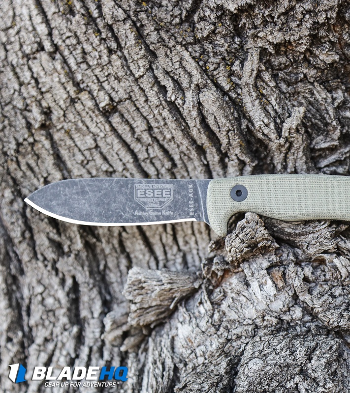 ESEE Ashley Game Knife Micarta (3.5" Black) ESEE-AGK
