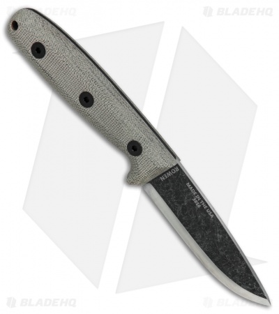 ESEE Camp-Lore Bolieu RB3 Bushcraft Knife Micarta (3.5" Black Stonewash)