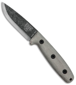 ESEE Camp-Lore Bolieu RB3 Bushcraft Knife Micarta (3.5&quot; Black Stonewash) | 85637