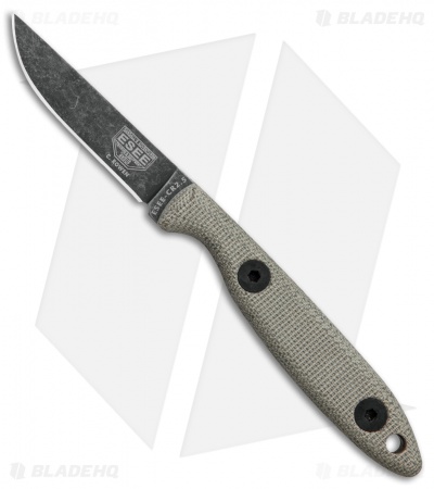 ESEE Camp-Lore Cody Rowen CR2.5  Bushcraft Fixed Blade Knife (2.5" Black SW)
