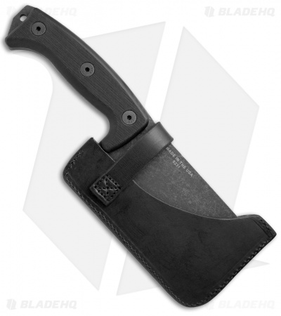 ESEE Knives Expat Cleaver Fixed Blade Knife Black G-10 (Black SW) CL-1 