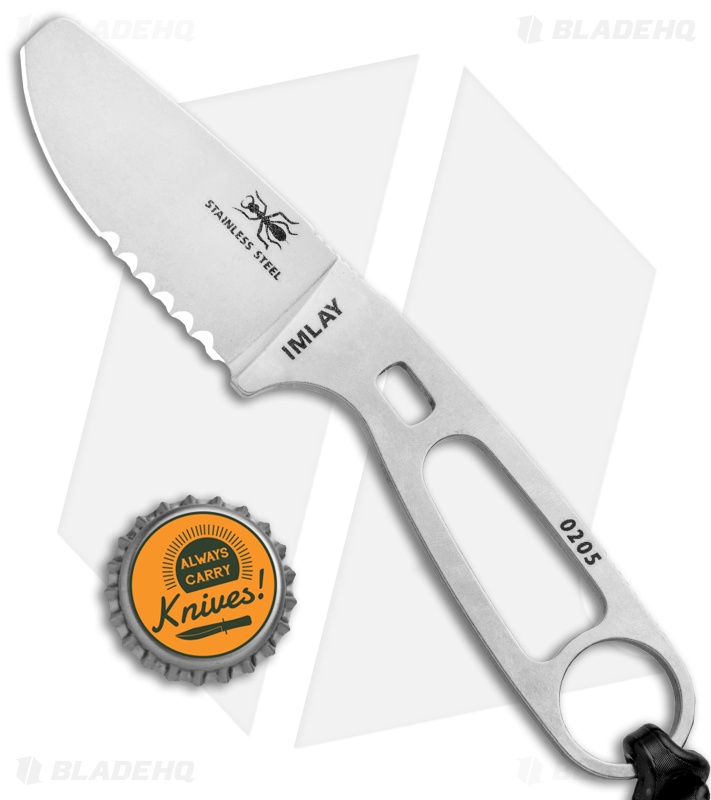 ESEE Imlay Knife w/ Sheath, Clip & Retention Strap, Orange Sheath ESEE-IMLAY-OR