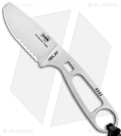 ESEE Imlay Knife w/ Sheath, Clip & Retention Strap, Orange Sheath ESEE-IMLAY-OR