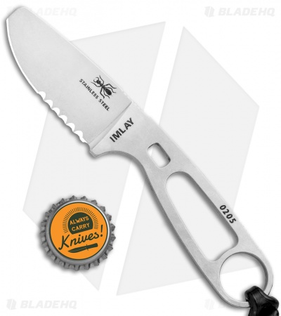 ESEE Imlay Knife w/ Sheath, Clip & Retention Strap, Black Sheath ESEE-IMLAY
