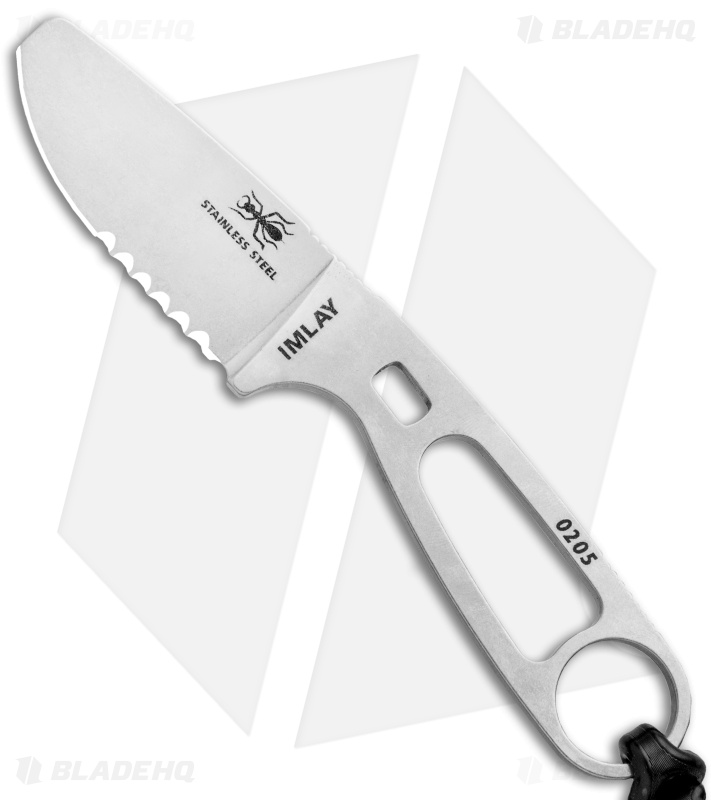ESEE Imlay Knife w/ Sheath, Clip & Retention Strap, Black Sheath ESEE-IMLAY