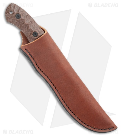 ESEE James Gibson JG5 Fixed Blade Knife Brown Burlap Micarta (5" Black SW)