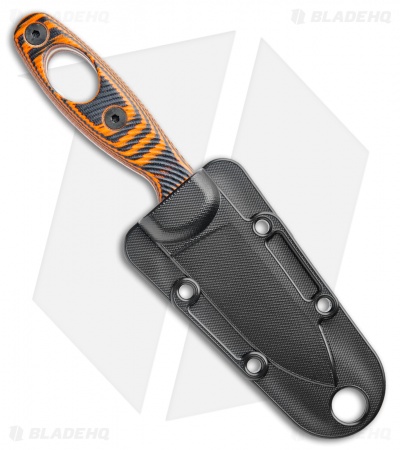 ESEE Knives Xancudo Fixed Blade Knife 3D Orange G-10 w/ Hole (3" SW S35VN)