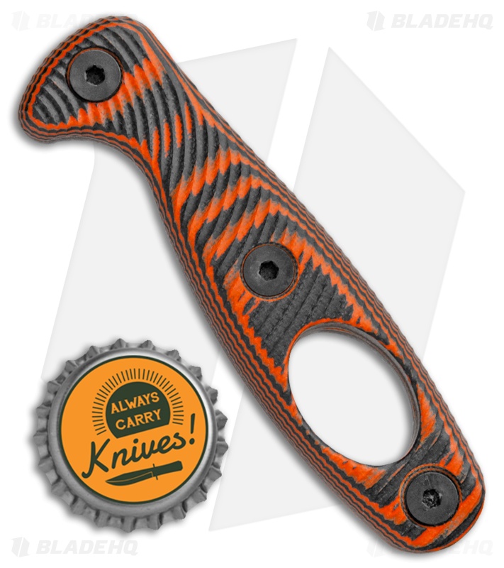 ESEE Xancudo Handle Scales w/ Hole (Orange/Black) - Blade HQ
