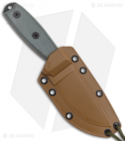 ESEE Knives ESEE-3PM Modified Knife Coyote Sheath w/ Clip Plate (3.88" Black)