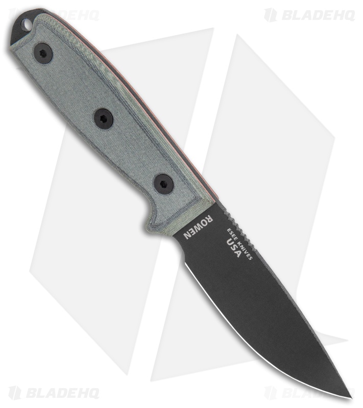 ESEE Knives ESEE-3PM Modified Knife Coyote Sheath w/ Clip Plate (3.88" Black)