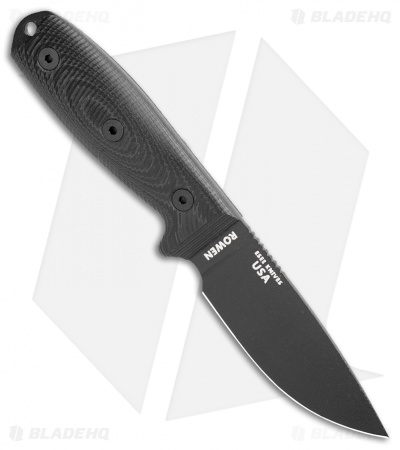 ESEE Knives ESEE-3PMB-001 Fixed Blade Knife Black G-10 (3.88" Black)