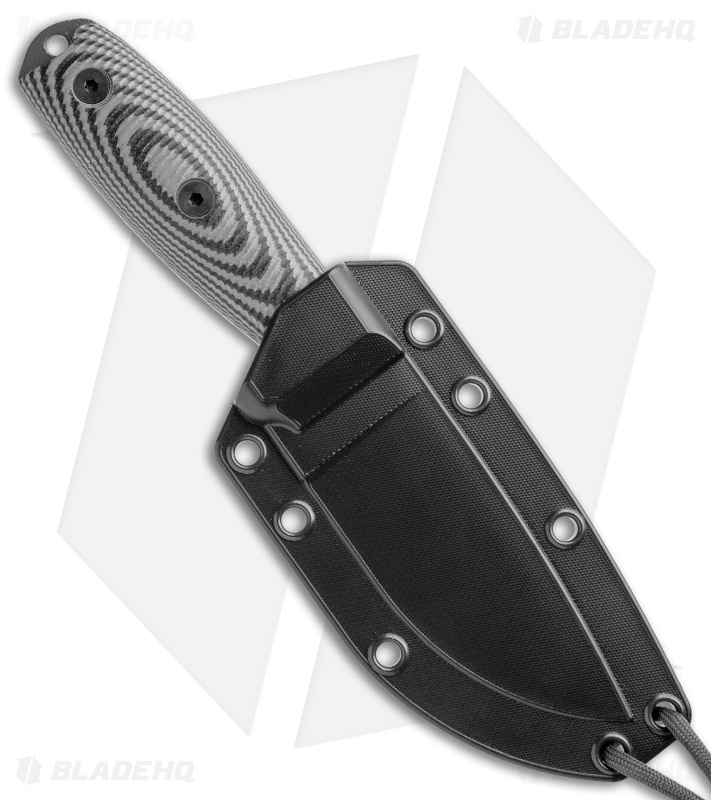 ESEE Knives ESEE-3PMB-002 Fixed Blade Knife Gray/Black G-10 (3.88" Black)