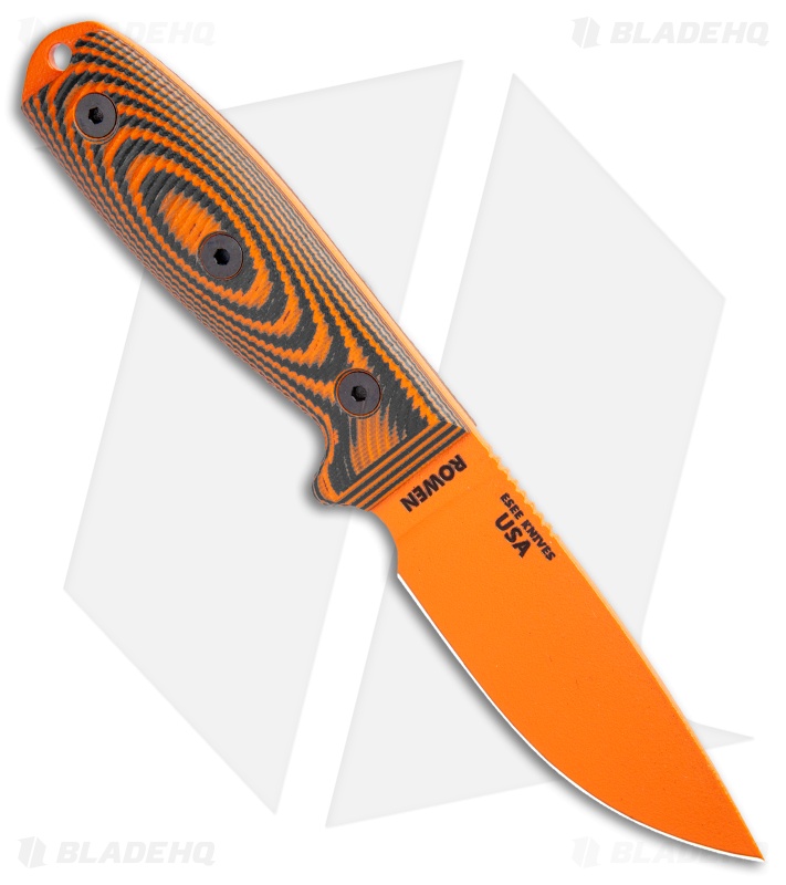 ESEE Knives ESEE-3PMOR-006 Fixed Blade Knife Orange/Black G-10 (3.9" Orange)