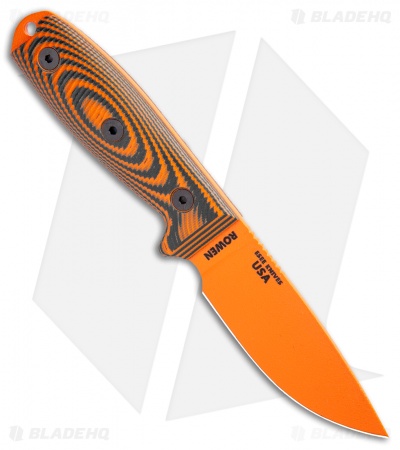 ESEE Knives ESEE-3PMOR-006 Fixed Blade Knife Orange/Black G-10 (3.9" Orange)