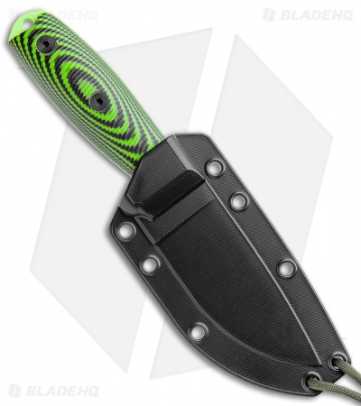ESEE Knives ESEE-3PMVG-007 Fixed Blade Knife Neon Green/Black G-10 (3.9" Green)
