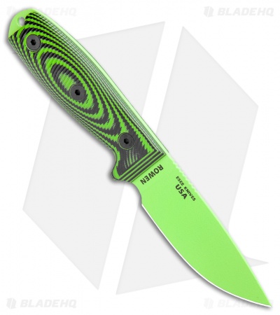 ESEE Knives ESEE-3PMVG-007 Fixed Blade Knife Neon Green/Black G-10 (3.9" Green)