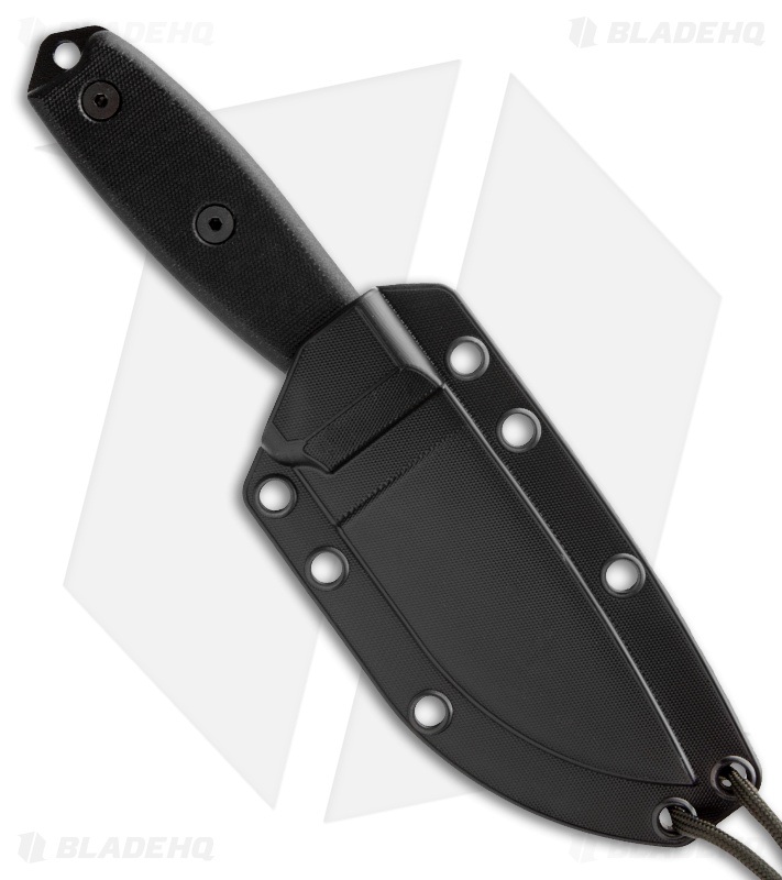 ESEE Knives ESEE-3MIL-S-BLK Knife Black G-10 & MOLLE Back (3.88" Black Serr)