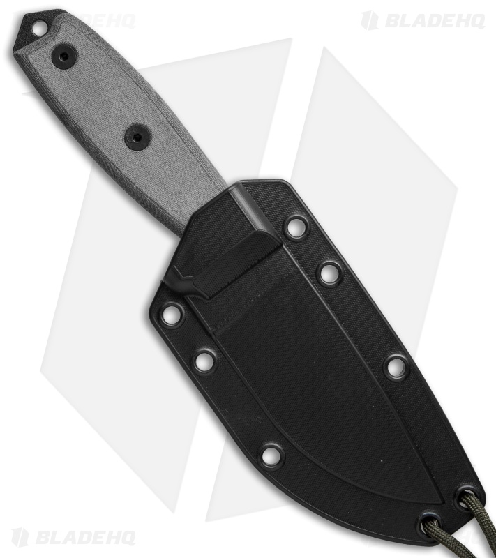 ESEE Knives ESEE-3P-MB-B Knife Black Sheath & MOLLE Back (3.88" Black)