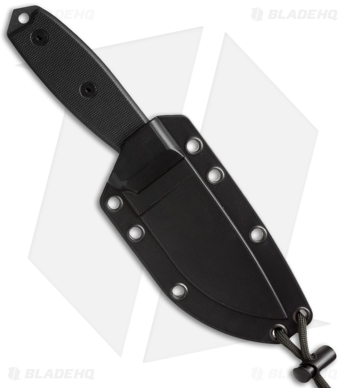 ESEE Knives ESEE-3S-TG-B Knife Black G-10 (3.88" Gray Serr)