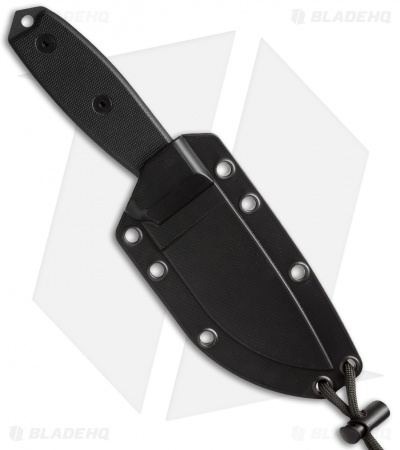 ESEE Knives ESEE-3S-TG-B Knife Black G-10 (3.88" Gray Serr)