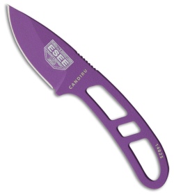 ESEE Candiru Fixed Blade Neck Knife Violet (2" Purple)