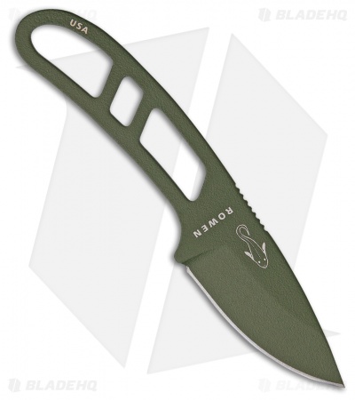 ESEE Candiru Fixed Blade Neck Knife Kit w/Extras (2" OD Green)