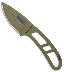 ESEE Candiru Fixed Blade Neck Knife (2" Dark Earth)