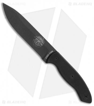 ESEE Knives Hoffman ESEE-CM6 Knife Black G-10 (5.875" Gray)