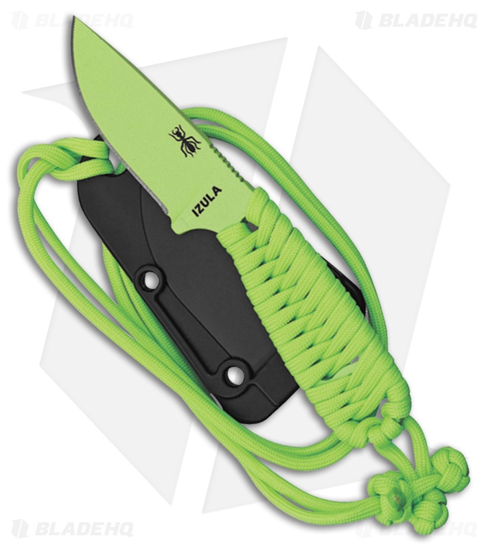 ESEE Knives Izula Venom Green Survival Neck Knife Venom Green Wrapped Handle
