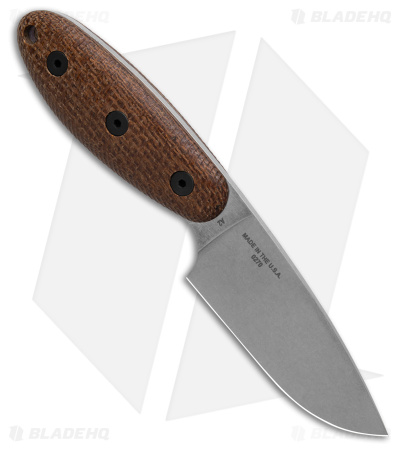 ESEE Knives Sencillo  Brown Micarta (3" Stonewashed A2)