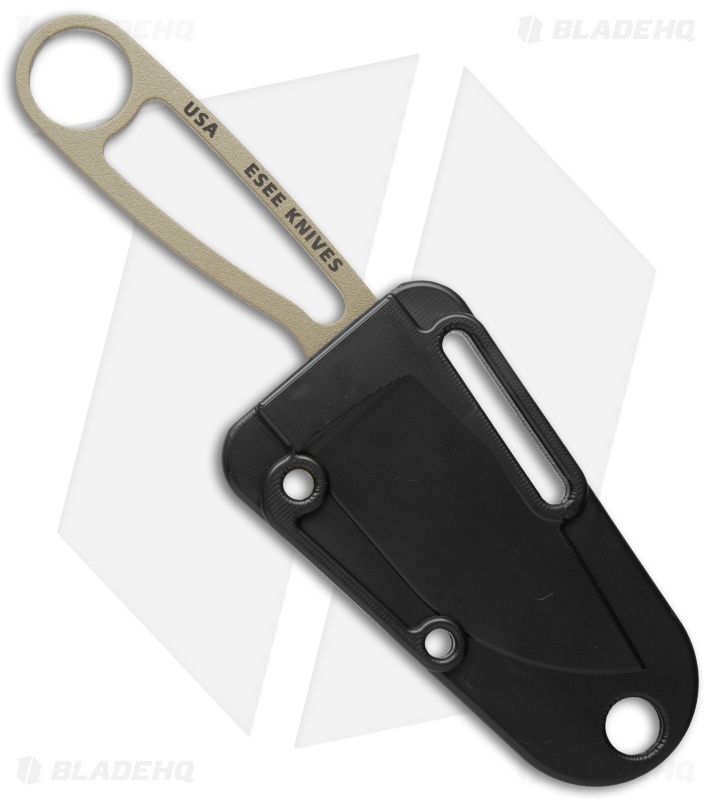 ESEE Izula DE Fixed Blade Neck Knife + Kit Extras (2.875" Dark Earth)