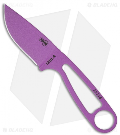 ESEE Izula Fixed Blade Neck Knife (2.875" Purple)