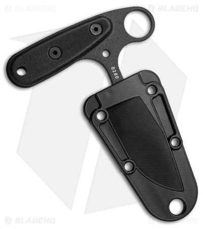 ESEE Knives Izula Tertiary Push Dagger Fixed Blade Knife Black G-10 (2.6" Black)