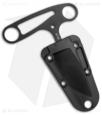 ESEE Knives Izula Tertiary Push Dagger Fixed Blade Knife (2.6" Black)