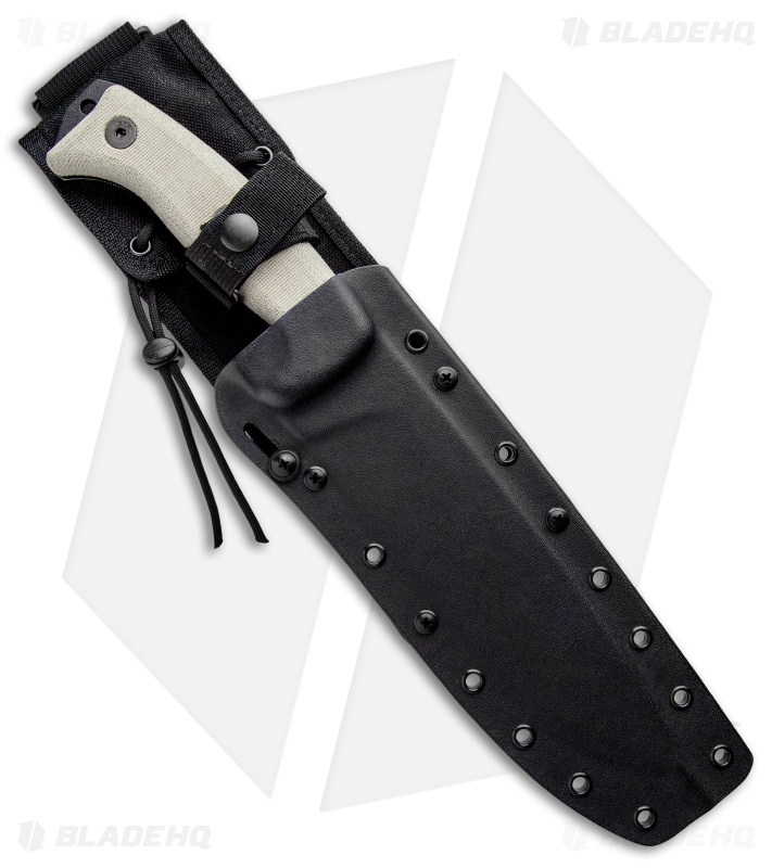 ESEE Junglas II Survival Fixed Blade Knife + Sheath (8.5" Black)