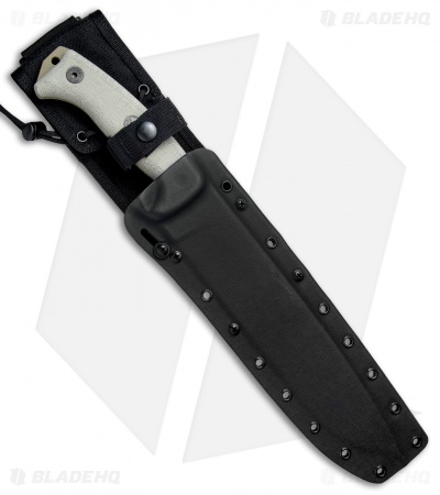 ESEE Junglas Survival Fixed Blade Knife + Sheath (10.5" Dark Earth)
