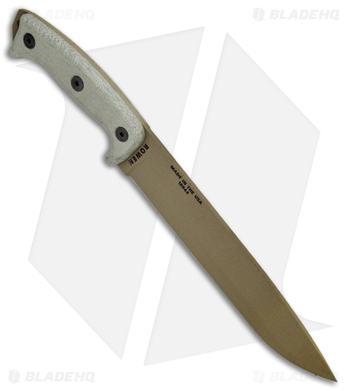 ESEE Junglas Survival Fixed Blade Knife + Sheath (10.5" Dark Earth)