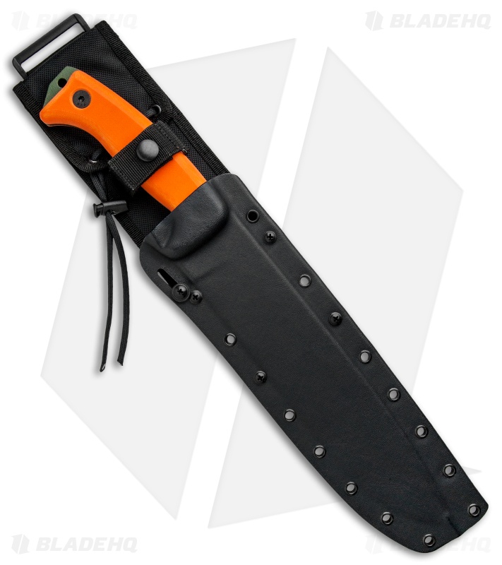 ESEE Junglas Survival Fixed Blade Knife Orange (10.4" OD Green)