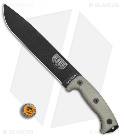 ESEE Junglas Survival Fixed Blade Knife + Sheath (10.5" Black)