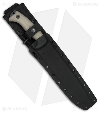 ESEE Junglas Survival Fixed Blade Knife + Sheath (10.5" Black)