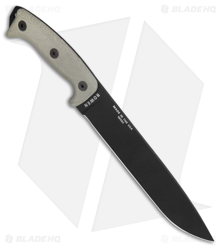 ESEE Junglas Survival Fixed Blade Knife + Sheath (10.5" Black)