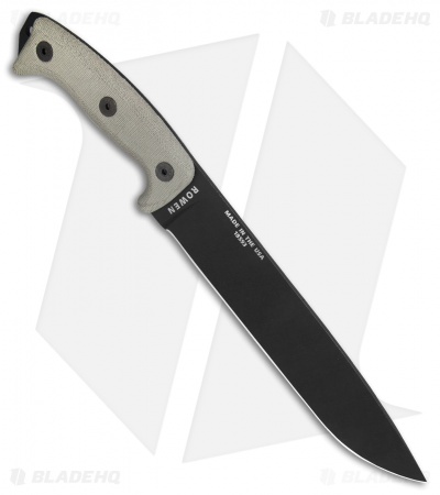 ESEE Junglas Survival Fixed Blade Knife + Sheath (10.5" Black)