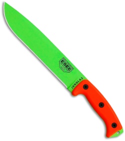 ESEE Junglas Survival Fixed Blade Knife + Sheath (10.5" Venom Green)