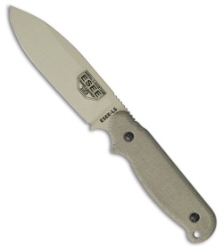 ESEE Laser Strike Knife Fixed Survival Blade w/ Fire Starter (5&quot; Tan) LS-P-DT | 56262