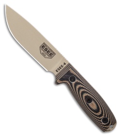 ESEE Knives Libertariat Fixed Blade USA Made Edition With Brown